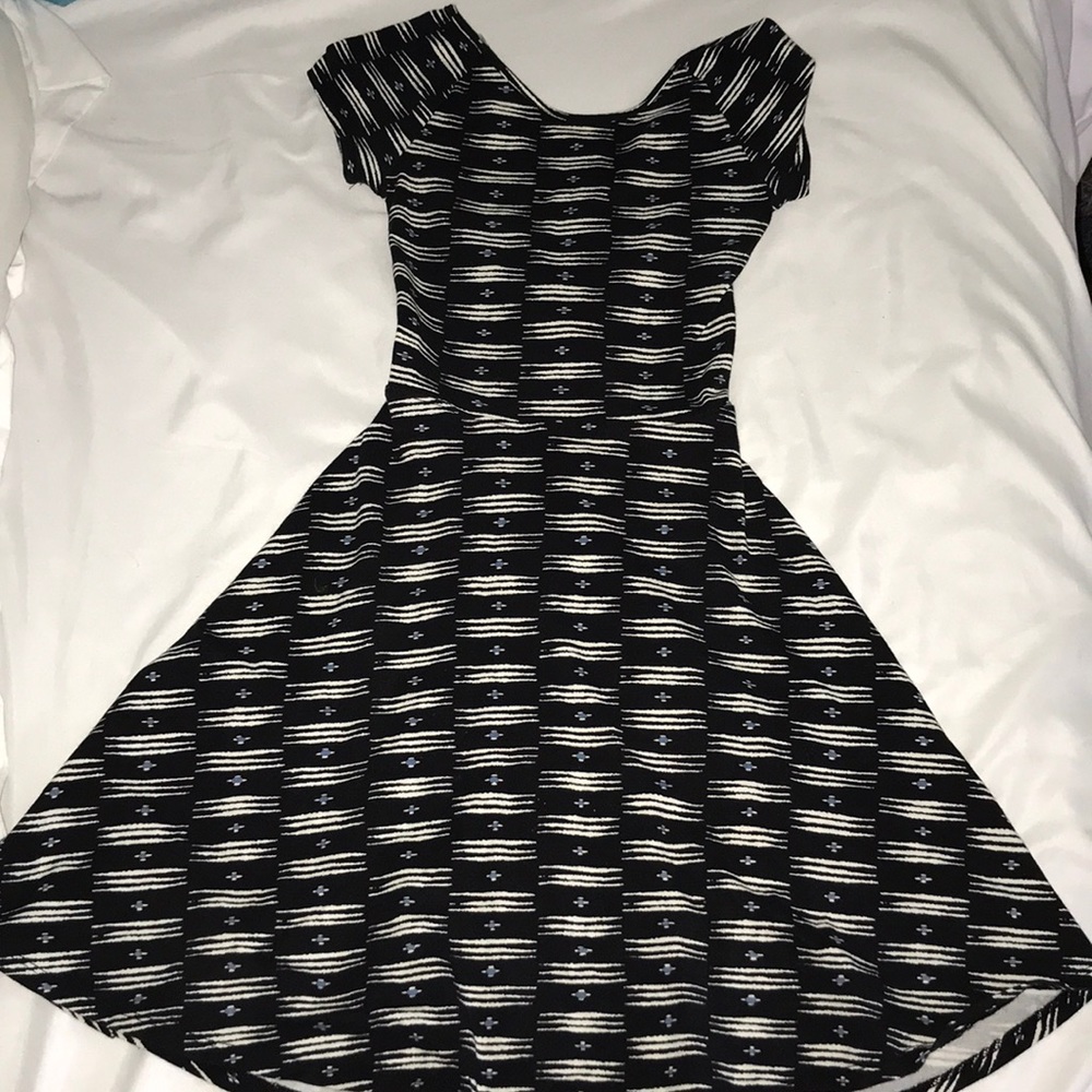 Black patterned dress